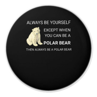 ポーラおもしろいクマ常に自分自身をクマ恋人 セラミックノブ