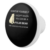 ポーラおもしろいクマ常に自分自身をクマ恋人 セラミックノブ (右)