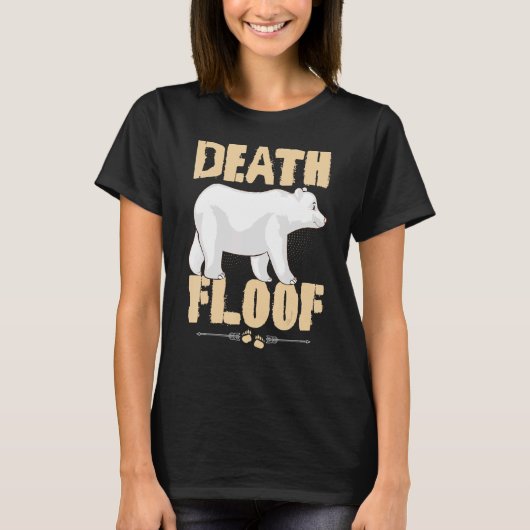 ポーラおもしろいクマ死フロフミーム Tシャツ (正面)