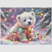 ポーラよくはしゃぐクマとフェスティバルライト切り離し 薄葉紙 (正面)