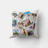 ポーラカスタムロイド写真あなたがパーソナライズしたハートが大好き クッション (裏面)