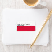 ポーラカスタムン国旗のラベル ラベル (インサイチュ)