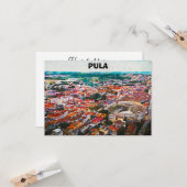 ポーラクロアチアシティビュ絵画ー カード (正面/裏面インサイチュ)