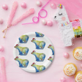 ポーラサンタベアカスタム紙プレート7イン ペーパープレート (パーティー)