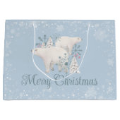 ポーラパーソナライズされたベア・クリスマス ラージペーパーバッグ (正面)