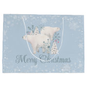 ポーラパーソナライズされたベア・クリスマス ラージペーパーバッグ (裏面)