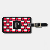 ポーラパーソナライズされたン国旗ポーランカスタムド文字 ラゲッジタグ (正面横)