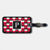 ポーラパーソナライズされたン国旗ポーランカスタムド文字 ラゲッジタグ (裏面横)