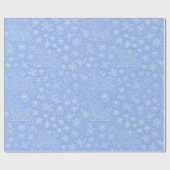 ポーラブルードゥードルクリスマスススそりパターン ラッピングペーパー (フラット)