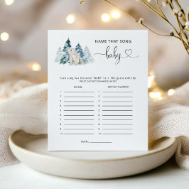 ポーラベアその歌の赤ちゃんシャワーのゲームの名前