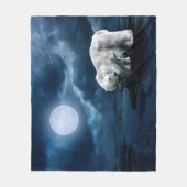 ポーラベアとカブ フリースブランケット (正面)