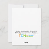 ポーラベアのスマイル ホリデー カード (裏面)