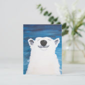 ポーラベアのスマイル ホリデー カード (スタンド正面)