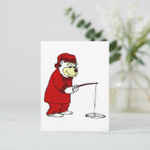 ポーラベアアイス魚釣り ポストカード (スタンド正面)