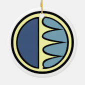 ポーラベアアートオーナメントベアキープサクベアギフト セラミックオーナメント (裏面)