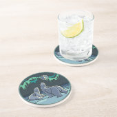 ポーラベアアートギフト先住民アートワイルドライフコースター コースター (側面)