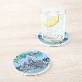 ポーラベアアートギフト先住民アートワイルドライフコースター コースター (側面)