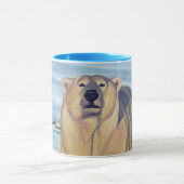 ポーラベアアートコーヒーマグ野生動物アートベアカップ マグカップ (中央)