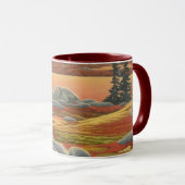 ポーラベアアートコーヒーマグ野生動物アートベアカップ マグカップ (正面右)