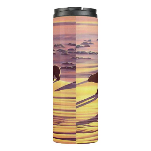 ポーラベアアートタンブラーマグサンライズベア飲み物用品 タンブラー (裏面)