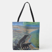 ポーラベアアートトートバッグベルガホエールアートバッグ トートバッグ (正面)