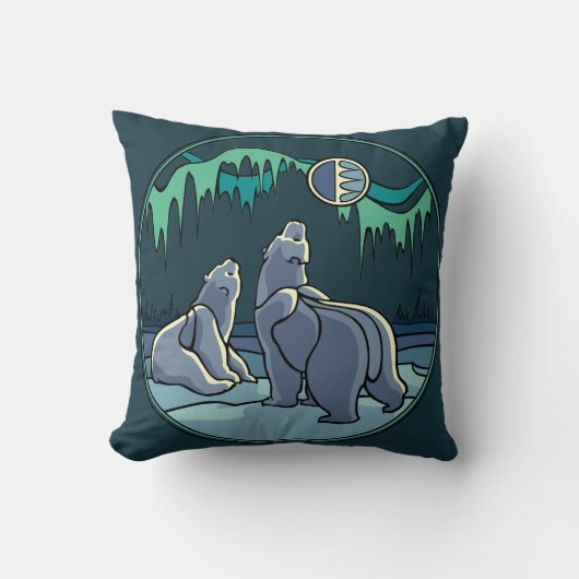 ポーラベアアートピローママザーw.ベビークマ枕 クッション (正面)