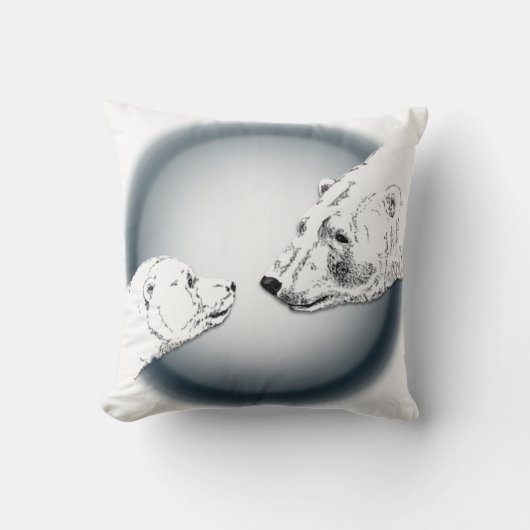 ポーラベアアートピローママザーw.ベビークマ枕 クッション (正面)