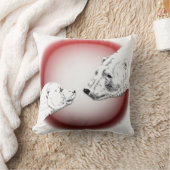 ポーラベアアートピローママザーw.ベビークマ枕 クッション (ブランケット)