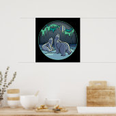 ポーラベアアートポスタープリント初の国家野生生物 ポスター (キッチン)