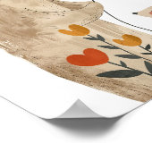 ポーラベアイラストレーション水カラー子供部屋ルーム ポスター (角)