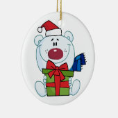 ポーラベアウィズギフトキープサクホリデイオーナメント セラミックオーナメント (右)