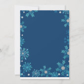 ポーラベアウィンターワンダーランド誕生日招待状 招待状 (裏面)