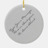 ポーラベアオーナメントマザーベビーギフトパーソナライズされた0 セラミックオーナメント (裏面)