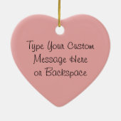 ポーラベアオーナメントマザーベビーギフトパーソナライズされた0 セラミックオーナメント (裏面)