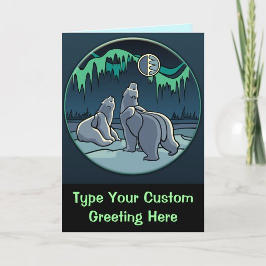 ポーラベアカーカスタムドカードワイルドライフアートカード シーズンカード (正面)