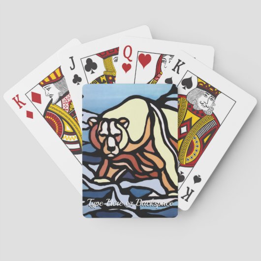 ポーラベアカードカスタムトライバルベアトランプ トランプ (裏面)