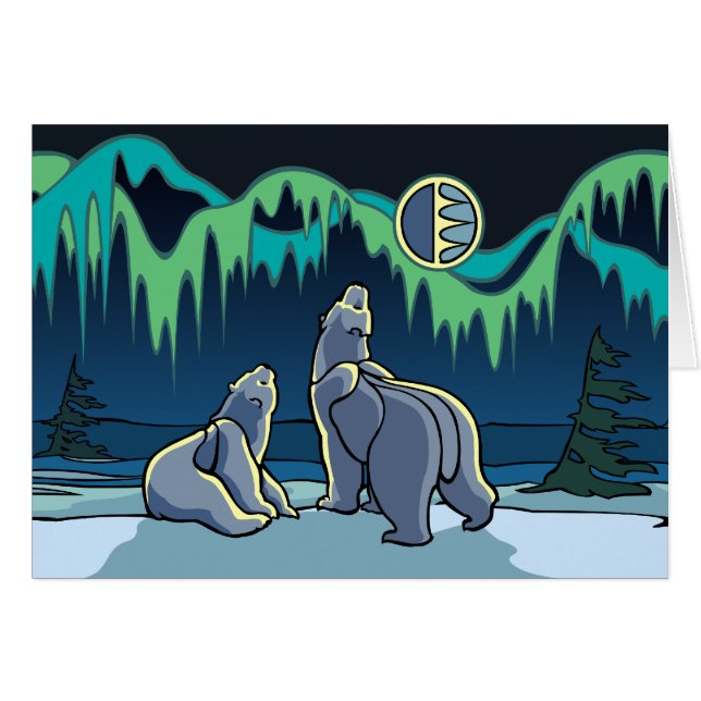 ポーラベアカードベアカー空白のドワイルドライフアートカード (正面横)