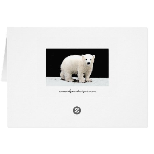 ポーラベアキュブ絵画ズ – オリジナル野生動物アート (裏面横)