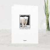 ポーラベアキュブ絵画ズ – オリジナル野生動物アート シーズンカード (裏面)