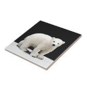 ポーラベアキュブ絵画ズ – オリジナル野生動物アート タイル (側面)