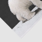 ポーラベアキュブ絵画ズ – オリジナル野生動物アート 薄葉紙 (詳細)