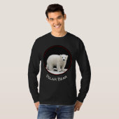 ポーラベアキュブ絵画ズ – オリジナル野生動物アート Tシャツ (正面フル)