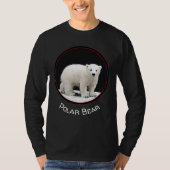 ポーラベアキュブ絵画ズ – オリジナル野生動物アート Tシャツ (正面)