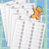 ポーラベアクブ食べのクリスマスクッキー ラベル