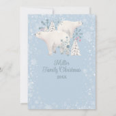 ポーラベアクリスマスパーティの招待状 招待状 (裏面)