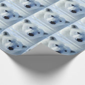 ポーラベアクリスマスラッピング紙 ラッピングペーパー (角)