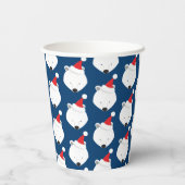 ポーラベアサンタハットアニマルクリスマス 紙コップ (裏面)