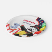 ポーラベアサーカス子供の誕生日パーティー紙プレート ペーパープレート (アングル)