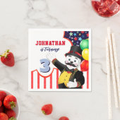 ポーラベアサーカス子供の誕生日 スタンダードカクテルナプキン (インサイチュ)