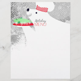 ポーラベアシェフクリスマスホリデーメニューのレターヘッド